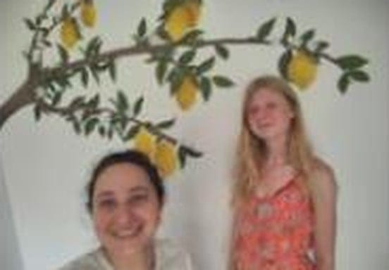Mural cu ramură de lămâi — Cozy Summer